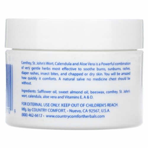 Country Comfort Herbal Savvy Comfrey-Aloe Vera - 1 oz (28 g) Perspective: back