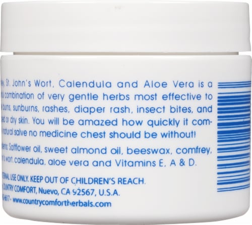 Country Comfort Herbal Savvy Comfrey Aloe Vera Perspective: back