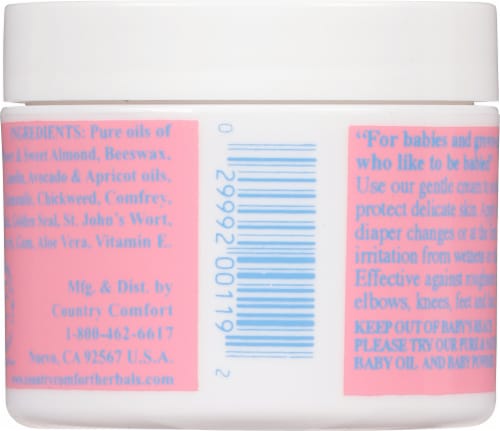 Country Comfort Pure & Natural Herbal Baby Cream Perspective: back