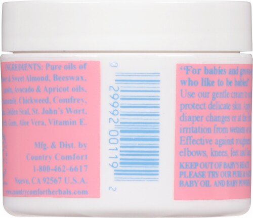 Country Comfort Pure & Natural Herbal Baby Cream Perspective: back
