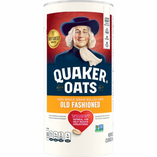 Quaker Oats Old Fashioned Oatmeal Perspective: back