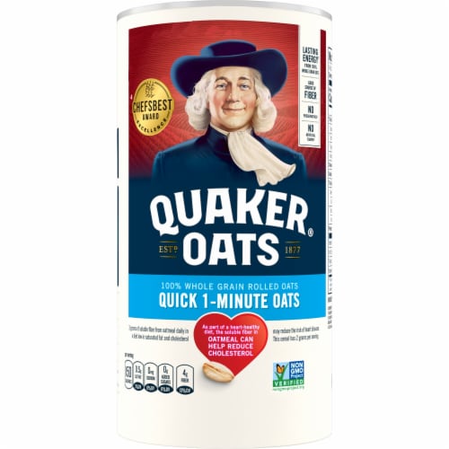 Quaker® Quick 1 Minute Oats Perspective: back