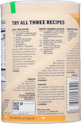 Quaker® Yellow Corn Meal For Baking Perspective: back