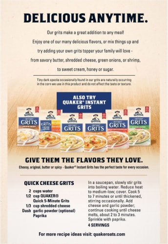 Quaker® Quick 5 Minute Grits Perspective: back