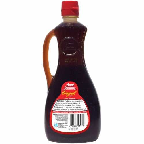 Aunt Jemima Original Syrup Perspective: back