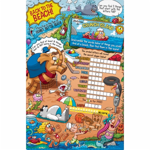 Cap'N Crunch Peanut Butter Crunch® Cereal Perspective: back
