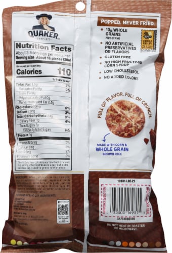Quaker™ Chocolate Rice Crisps Perspective: back