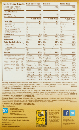Quaker Weight Control Instant Oatmeal Variety Pack Perspective: back