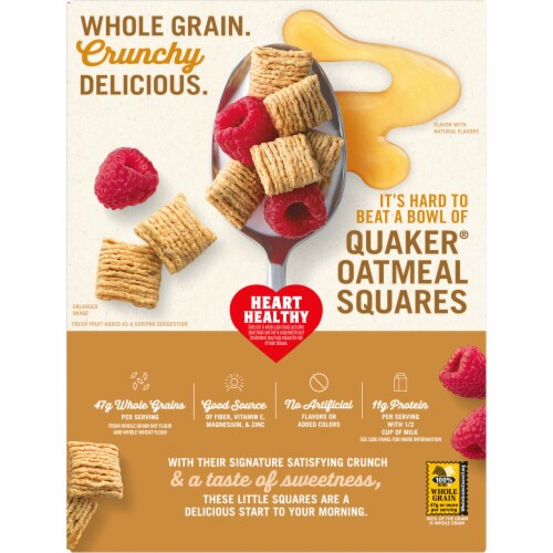 Quaker® Honey Nut Oatmeal Squares Perspective: back