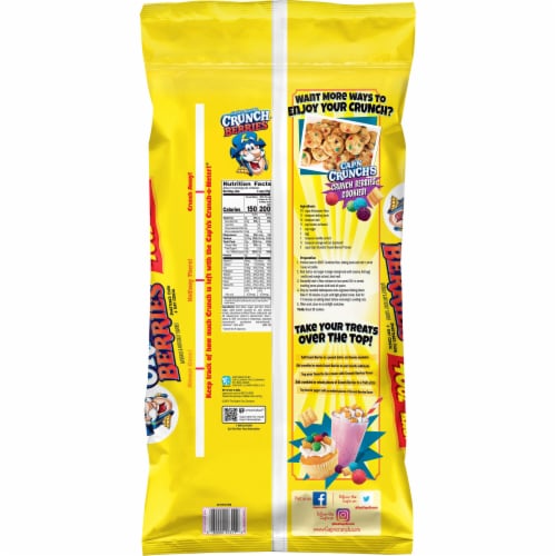 Cap'n Crunch's Crunch Berries Bag Cereal Perspective: back