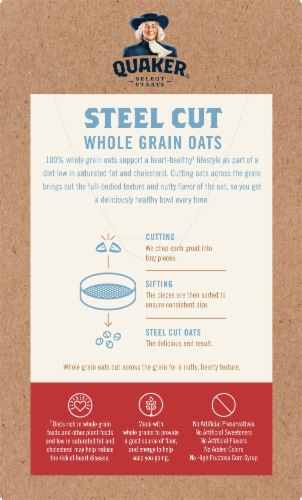 Quaker® Select Start Blueberries & Cranberries Steel Cut Instant Oatmeal Perspective: back