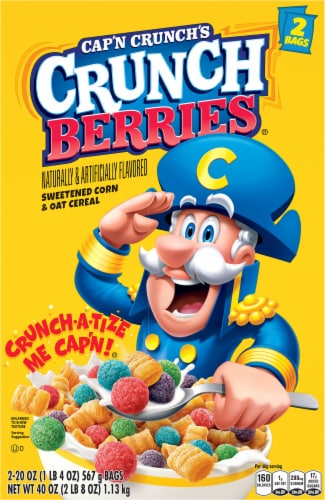 Cap'n Crunch's Crunch Berries Bag Cereal Perspective: back
