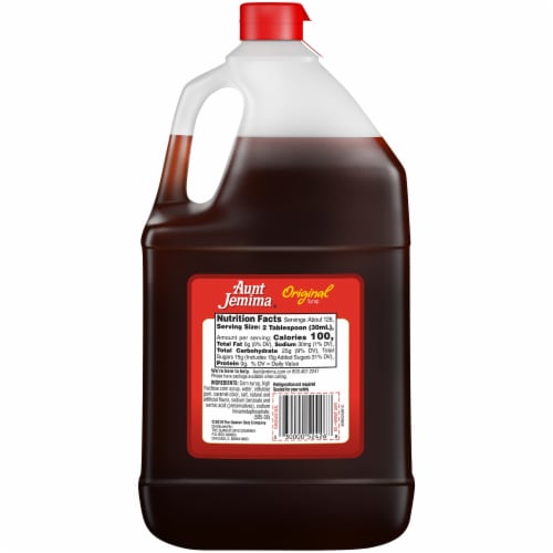 Aunt Jemima Original Syrup Perspective: back