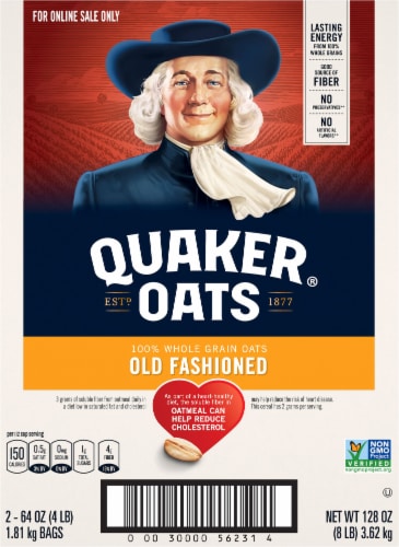 Quaker® Old Fashioned Oats Perspective: back