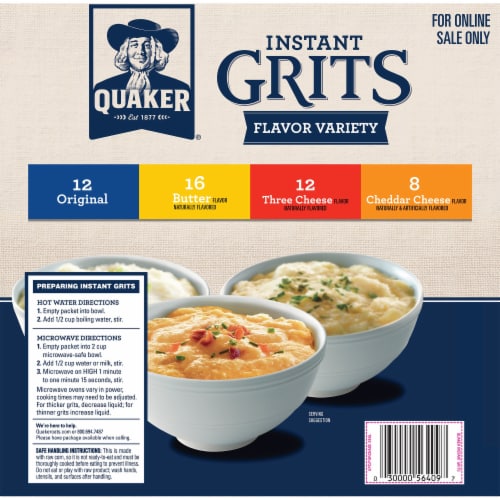 Quaker Instant Grits Variety Pack, 48 ct / 0.98 oz Kroger