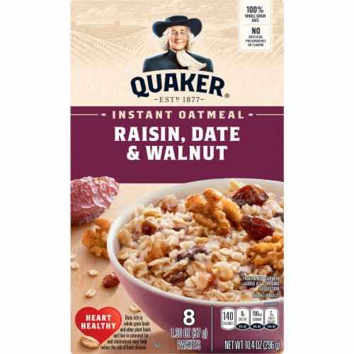 Quaker® Raisin Date & Walnut Instant Oatmeal