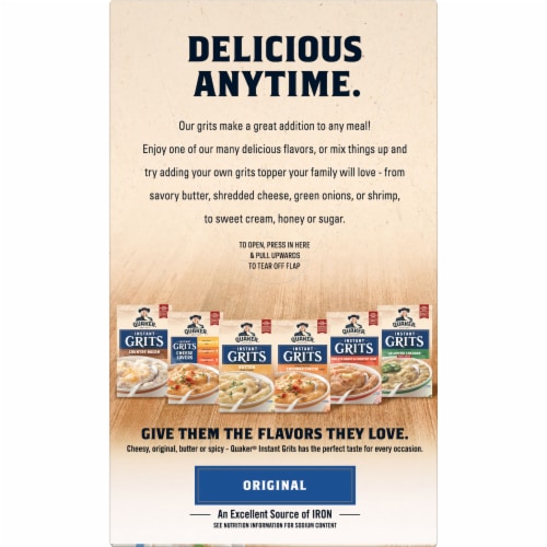 Quaker® 2 Minute Quick Instant Grits Perspective: back