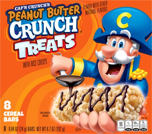 Cap'N Crunch Peanut Butter Rice Crisps Cereal Bars, 8 ct - Baker’s