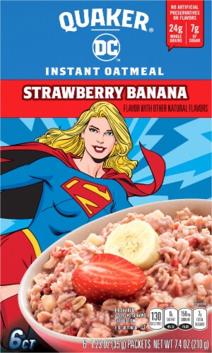 Quaker® Strawberry Banana Instant Oatmeal Perspective: back