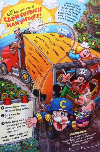 Cap'n Crunch's Oops All Berries® Cereal Perspective: back