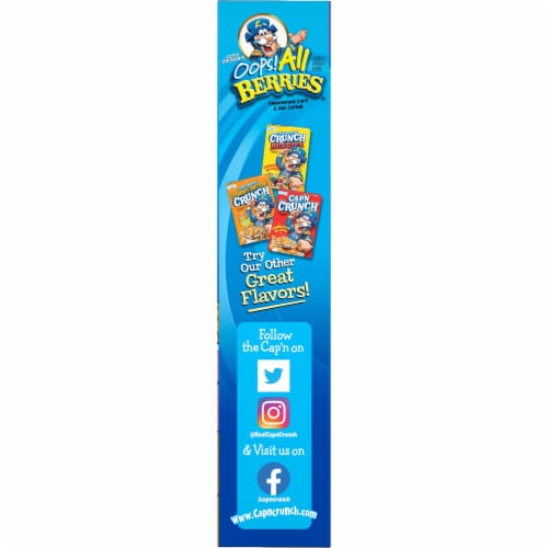 Cap'N Crunch® Oops! All Berries Sweetened Corn & Oat Cereal Perspective: back