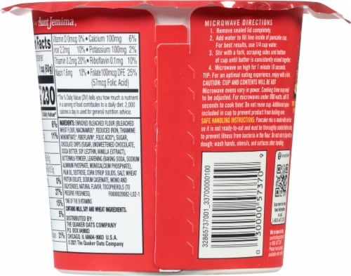 Pearl Milling Company™ Pancake On The Go Chocolate Chip Pancake Mix Perspective: back