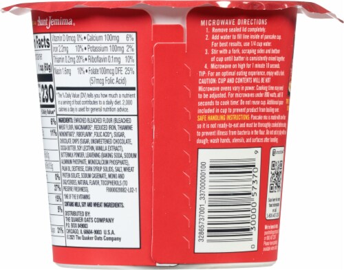 Pearl Milling Company™ Pancake On The Go Chocolate Chip Pancake Mix Perspective: back