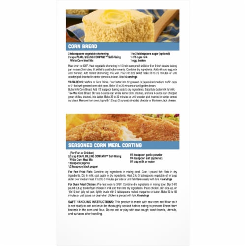 Pearl Milling Company™ Self-Rising White Corn Meal Mix Perspective: back