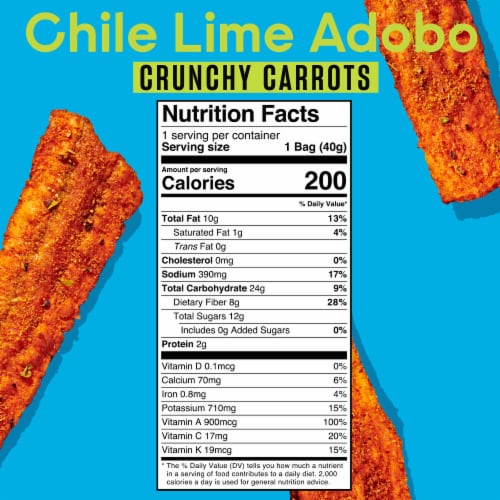 Good Notes™ Chile Lime Adobo Crunchy Carrots Veggie Snacks Perspective: back