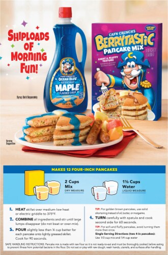 Cap'N Crunch's Berrytastic Pancake Mix Perspective: back