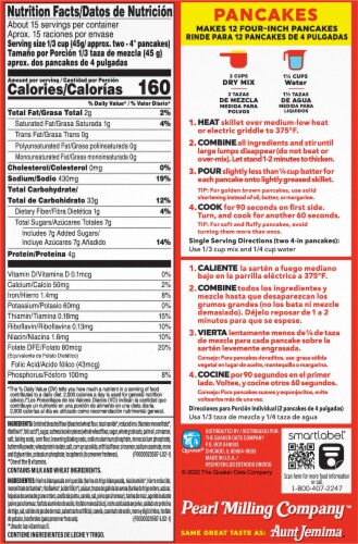 Pearl Milling Company™ Banana Cinnamon Pancake Mix Perspective: back