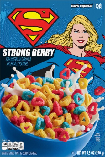 Cap'n Crunch DC Strawberry Cereal Perspective: back