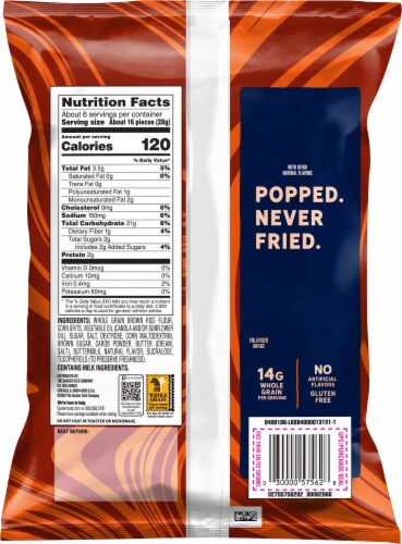 Quaker® Salted Caramel Rice Thins Perspective: back