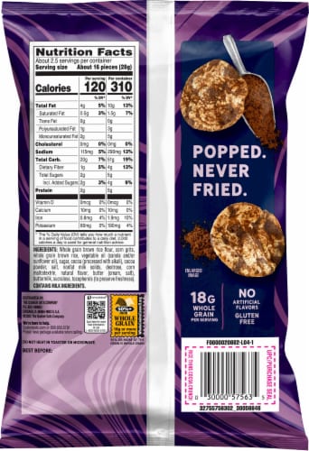 Quaker® Cocoa Crunch Rice Thins Perspective: back