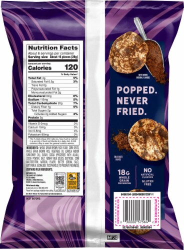 Quaker® Cocoa Crunch Rice Thins Perspective: back