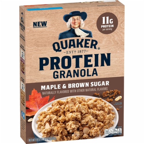 Quaker® Protein Maple & Brown Sugar Granola Perspective: back