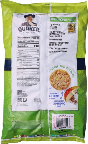 Quaker® Apple Cinnamon Rice Crisps Perspective: back