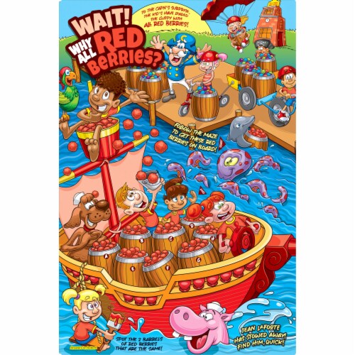 Cap'n Crunch's Oops! All Red Berries Cereal Perspective: back