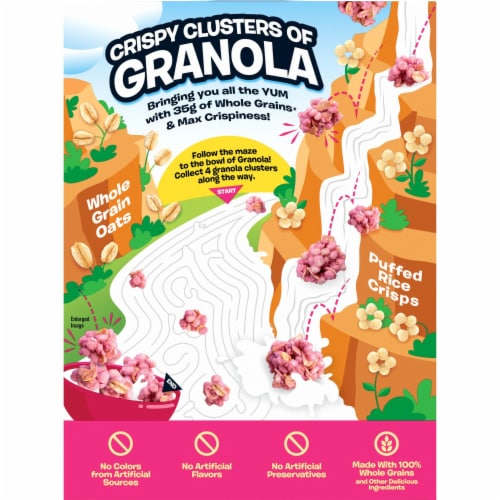Quaker Chewy Granola Strawberry Crispy Clusters Perspective: back