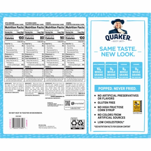 Quaker® Rice Crisps Sweet & Savory Mix Variety Perspective: back