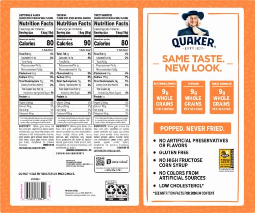 Quaker Rice® Crisps Savory Mix Variety Pack Perspective: back