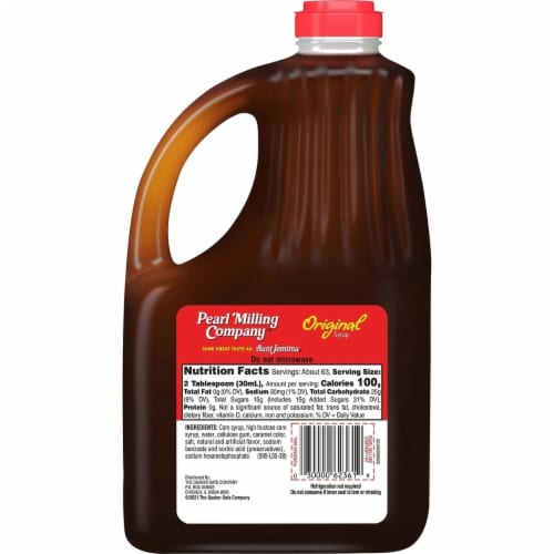 Pearl Milling Company Original Syrup 64oz Perspective: back