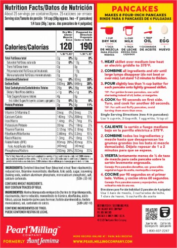 Pearl Milling Company™ Original Pancake & Waffle Mix Perspective: back