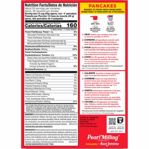 Pearl Milling Company Complete Pancake & Waffle Mix Buttermilk Perspective: back