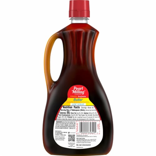 Pearl Milling Company™ Natural Butter Flavor Lite Syrup Perspective: back
