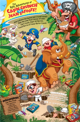 Cap'n Crunch's Peanut Butter Crunch Cereal Perspective: back
