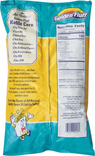 Golden Fluff All Natural Light Kettle Corn Perspective: back