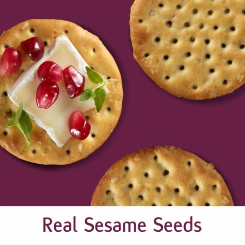Toasteds Toasted Sesame Snack Crackers Perspective: back