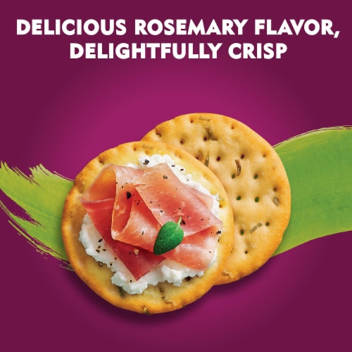 Toasteds Rosemary and Olive Oil Snack Crackers Perspective: back