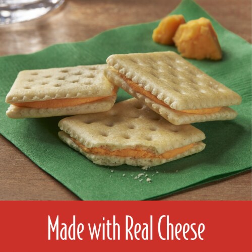 Keebler Club and Cheddar Big Snack Pack Sandwich Snack Crackers Perspective: back